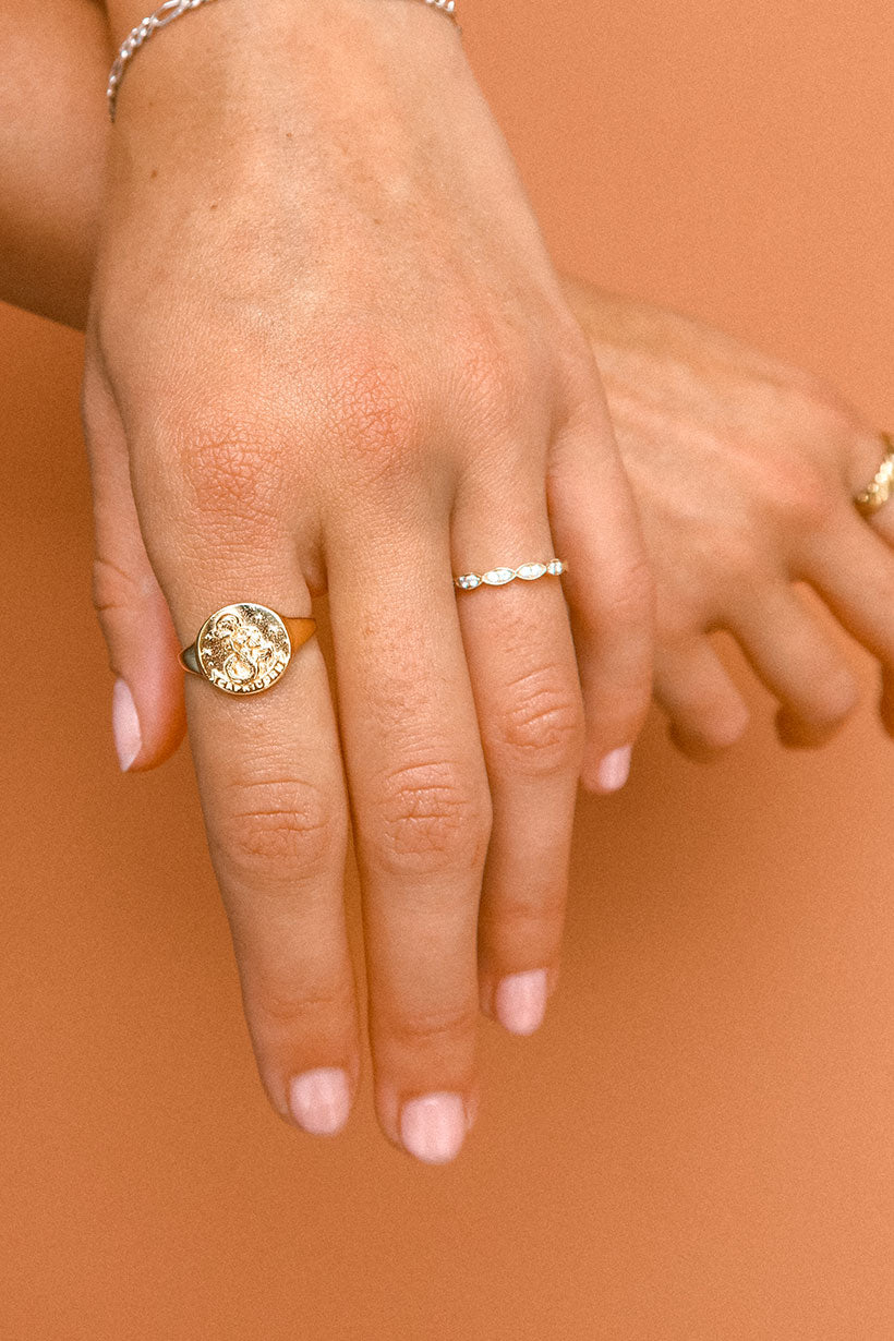 Capricorn Stargazer Zodiac Ring