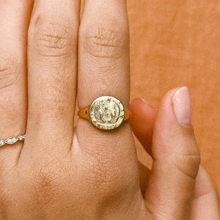 Virgo Stargazer Zodiac Ring