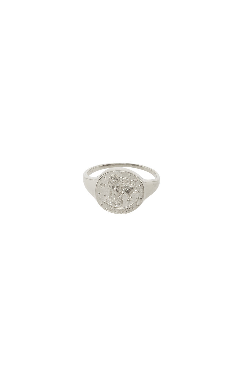 Aquarius Stargazer Zodiac Ring